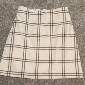 Jcrew Factory Plaid A-Line Skirt